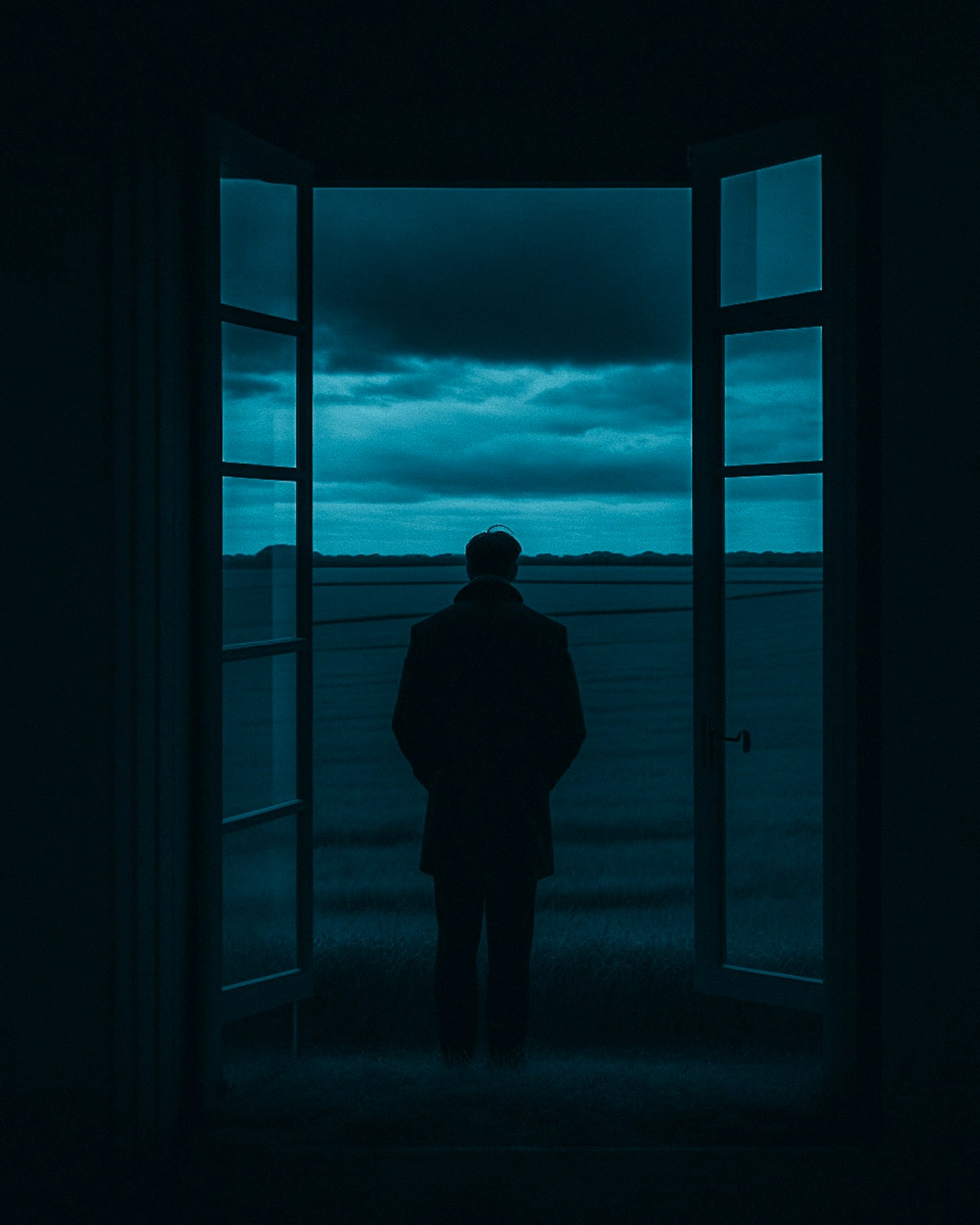 A door, standing alone in a field. Next isn't another engine part. Next is the way in.
